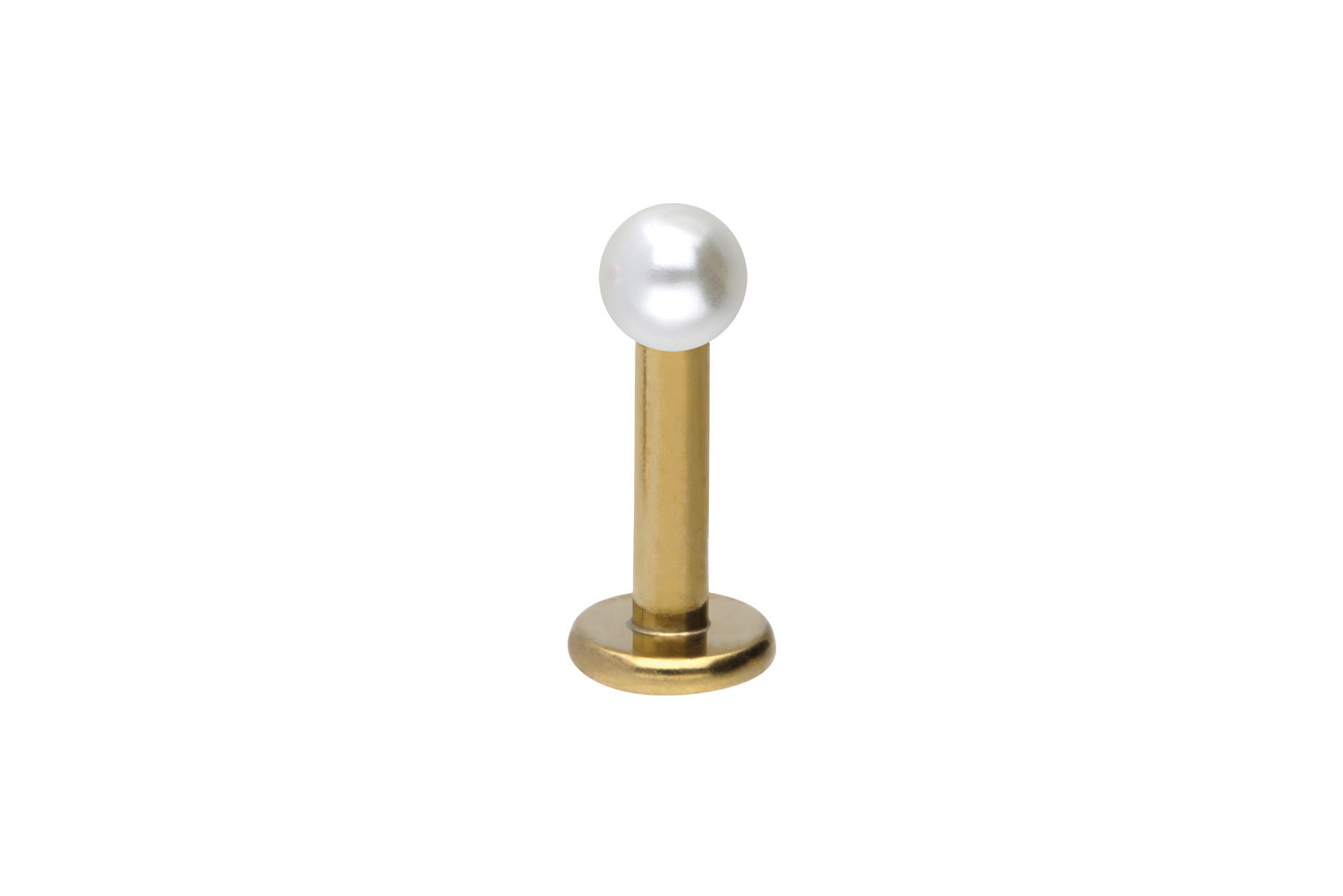 Chirurgenstahl Labret Piercing SYNTHETISCHE PERLE
